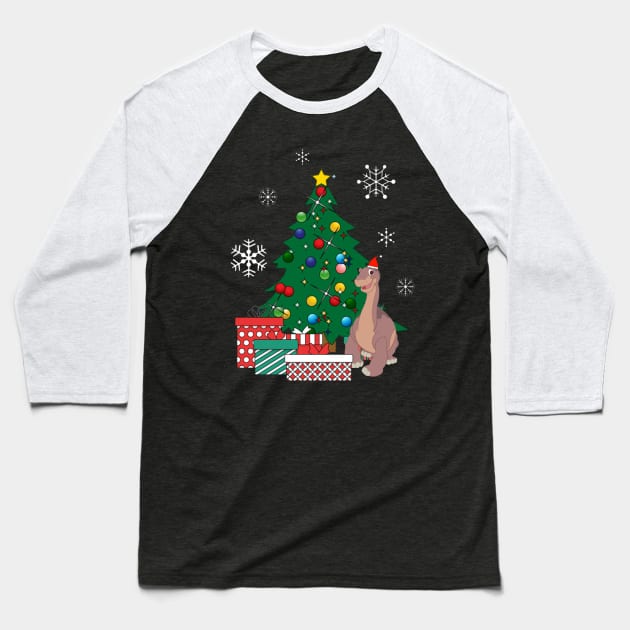 Littlefoot Around The Christmas Tree Land Before Time Baseball T-Shirt by box2boxxi